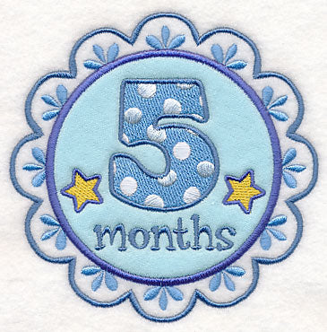 Medallion - 5 Months (Applique)