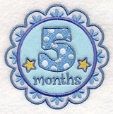 Medallion - 5 Months (Applique)