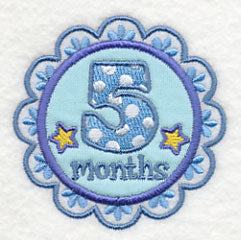 Medallion - 5 Months (Applique)