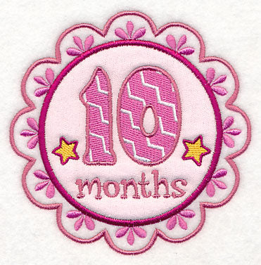 Medallion - 10 Months (Applique)