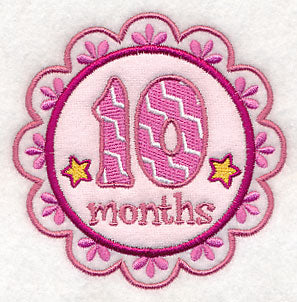 Medallion - 10 Months (Applique)