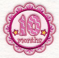 Medallion - 10 Months (Applique)