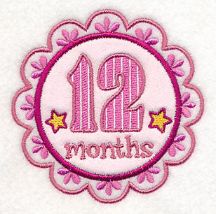 Medallion - 12 Months (Applique)