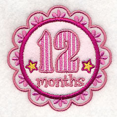 Medallion - 12 Months (Applique)