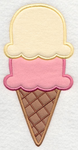 Double Scoop Cone (Applique)