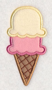 Double Scoop Cone (Applique)