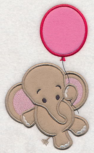 Elephant with Balloon (Applique)