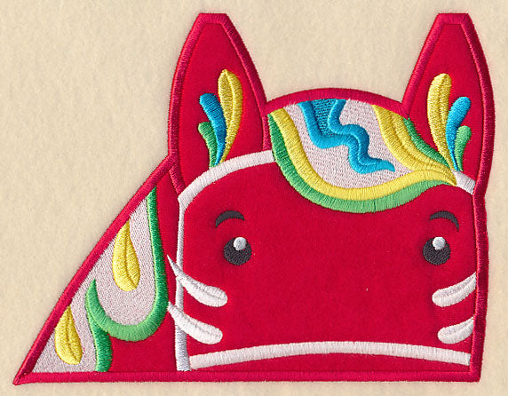 Peeking Dala Horse (Applique)