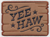 Yee-Haw Wooden Sign (Applique)