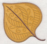 Autumn Cottonwood Leaf (Heirloom Applique)