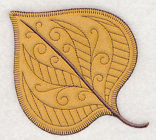 Autumn Cottonwood Leaf (Heirloom Applique)