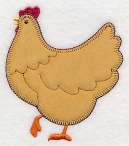 Standing Chicken (Heirloom Applique)