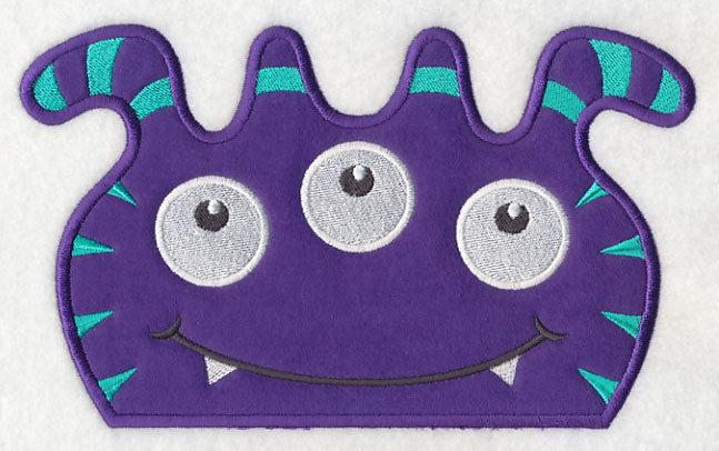 Peeking Striped Monster (Applique)