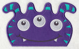 Peeking Striped Monster (Applique)