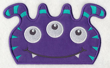 Peeking Striped Monster (Applique)