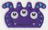 Peeking Striped Monster (Applique)