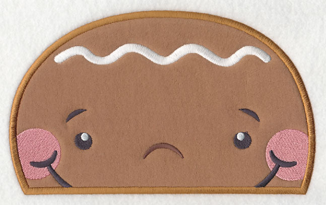 Peeking Gingerbread Boy (Applique)