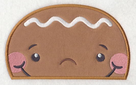 Peeking Gingerbread Boy (Applique)