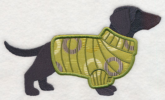 Dachshund in Sweater (Applique)