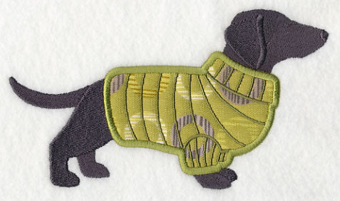 Dachshund in Sweater (Applique)