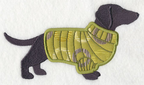Dachshund in Sweater (Applique)