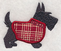 Scottie in Sweater (Applique)