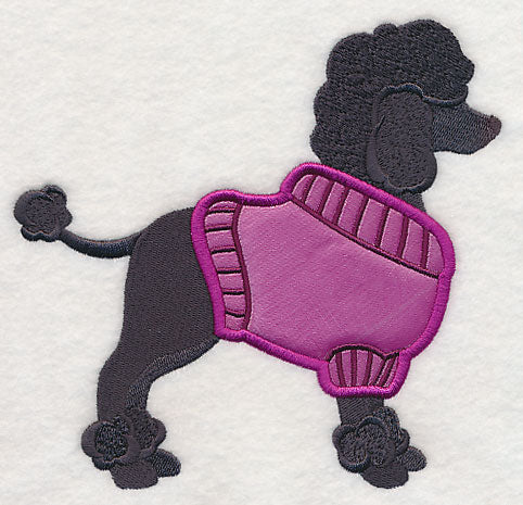 Poodle in Sweater (Applique)