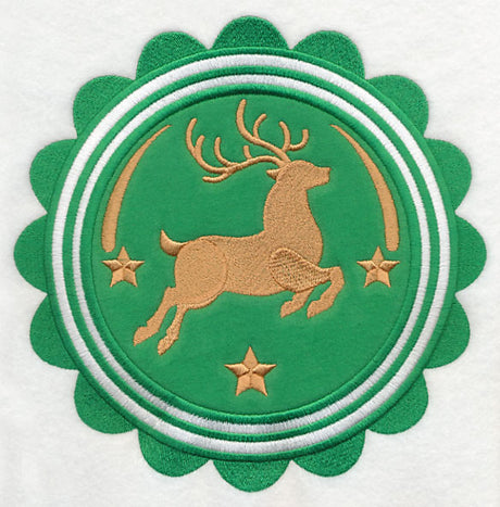 Christmas Reindeer Stamp (Applique)