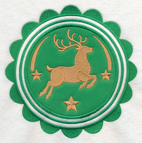 Christmas Reindeer Stamp (Applique)