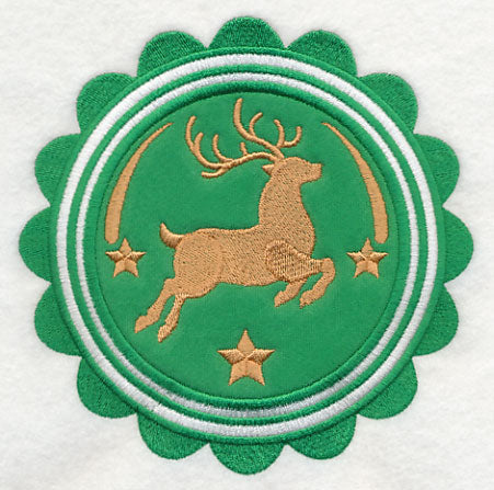 Christmas Reindeer Stamp (Applique)