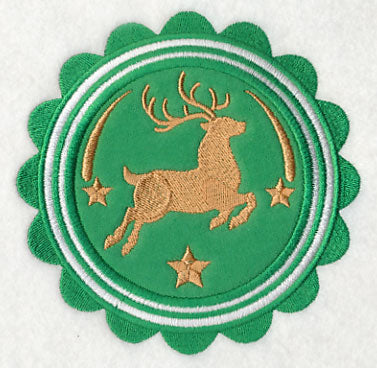 Christmas Reindeer Stamp (Applique)