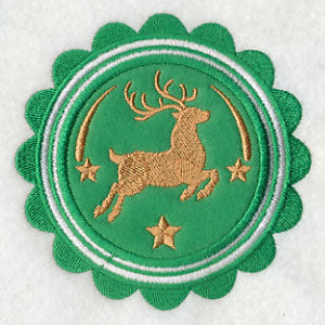Christmas Reindeer Stamp (Applique)