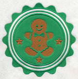 Christmas Gingerbread Stamp (Applique)