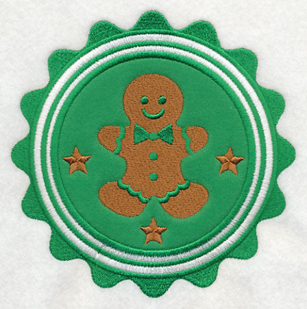 Christmas Gingerbread Stamp (Applique)