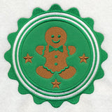 Christmas Gingerbread Stamp (Applique)