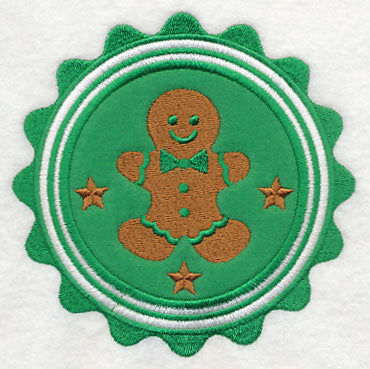 Christmas Gingerbread Stamp (Applique)