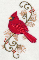 Elegant Cardinal Spray (Applique)