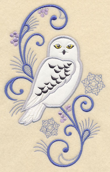 Elegant Owl Spray (Applique)