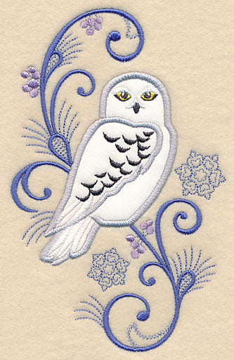 Elegant Owl Spray (Applique)