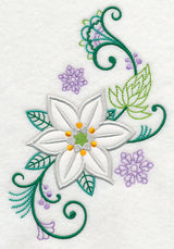 Elegant Star of Bethlehem Spray (Applique)