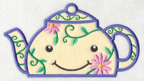 Peeking Tea Pot (Applique)