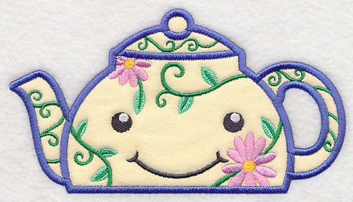 Peeking Tea Pot (Applique)