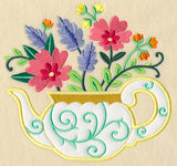 Teapot In Bloom (Applique)