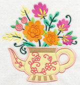 Teapot Bouquet (Applique)