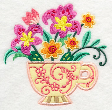 Teacup Bouquet (Applique)