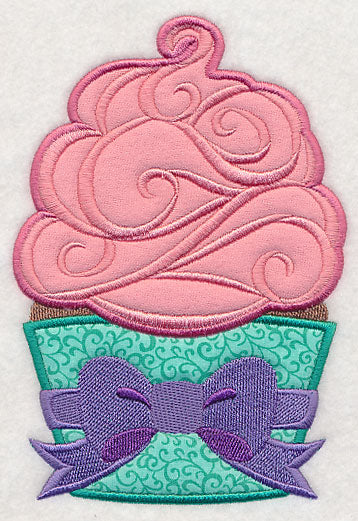Happy Birthday Cupcake (Applique)