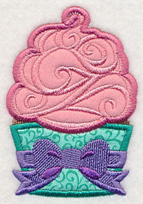 Happy Birthday Cupcake (Applique)
