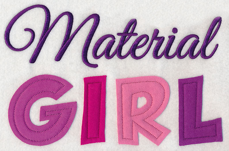 Material Girl (Crafty Cut Applique)