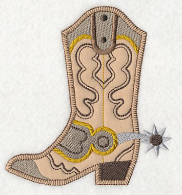 Cowboy Boot with Spurs (Heirloom Applique)