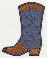 Cowboy Boot with Paisley (Heirloom Applique)